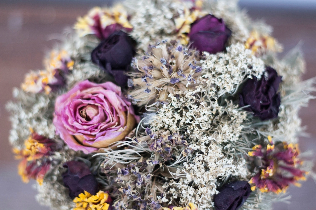 Bouquet de fleurs séchées